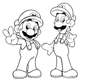 Coloriage A Imprimer Mario Et Luigi Coloriage 12 Dessin Luigi
