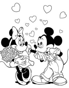 Coloriage A Imprimer Mickey Et Minnie Coloriage Mini Et Mickey