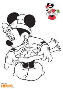 Coloriage A Imprimer Mickey Et Minnie Dessus Coloriage De Mickey Noel A Imprimer