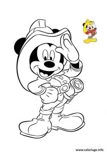 Coloriage A Imprimer Mickey Mouse Coloriage Mickey Mouse Pompier Jecolorie