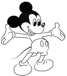 Coloriage A Imprimer Mickey Mouse Dessin De Coloriage Mickey Mouse à Imprimer Cp