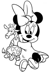 Coloriage A Imprimer Mini Coloriage Minnie Et Dessin Minnie à Imprimer Avec Mickey…