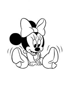 Coloriage A Imprimer Mini Minnie Bebe Coloriage Minnie Coloriages Pour Enfants
