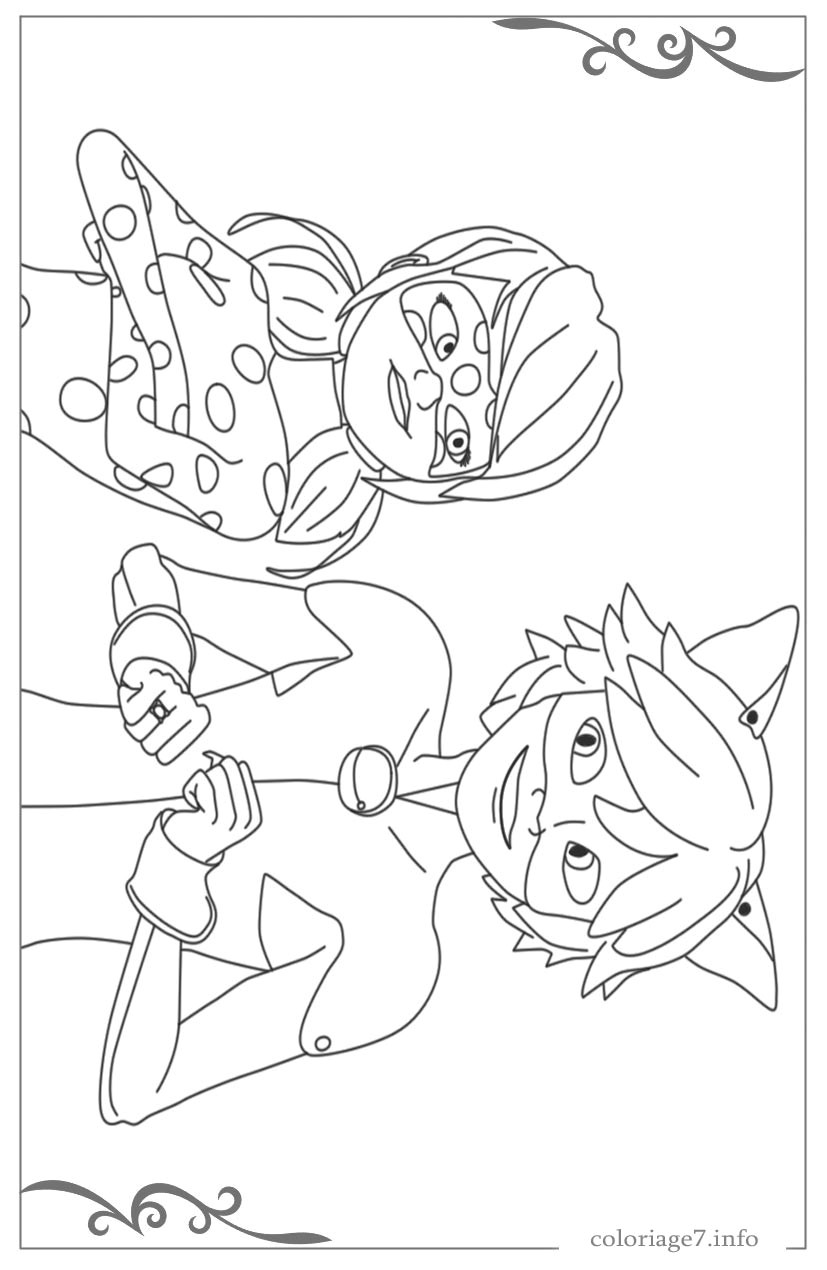 Coloriage à Imprimer Miraculous Ladybug Miraculous Les Aventures De Ladybug Et Chat Noir