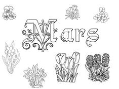 Coloriage à Imprimer Mois De Mars 12 Meilleures Images Du Tableau Mois De L Année