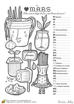 Coloriage à Imprimer Mois De Mars Les 52 Meilleures Images De Calendrier   Imprimer