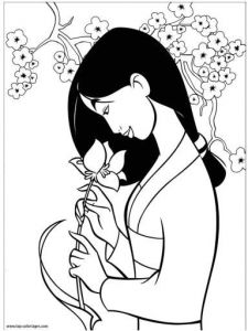 Coloriage A Imprimer Mulan Coloriage Mulan à Colorier Dessin à Imprimer