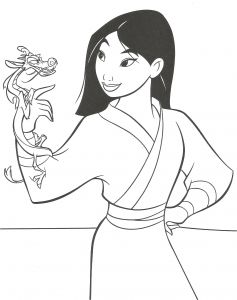 Coloriage A Imprimer Mulan Coloriage Mulan Et Mushu à Imprimer