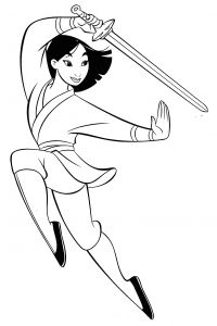 Coloriage A Imprimer Mulan Mulan Coloring Pages