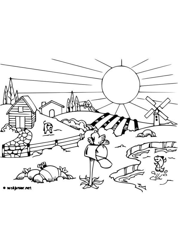 Coloriage à Imprimer Nature Coloriage Nature Imprimer