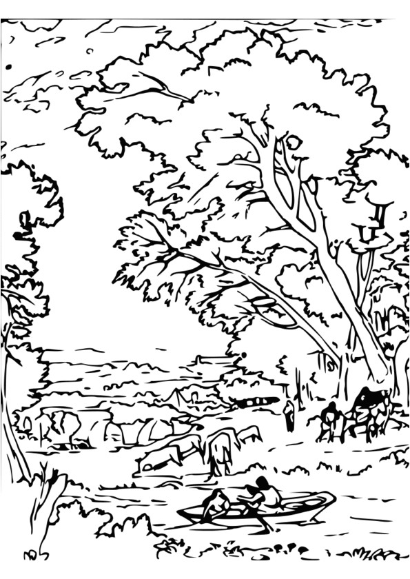 Coloriage à Imprimer Nature Dessin Nature A Imprimer Gratuit