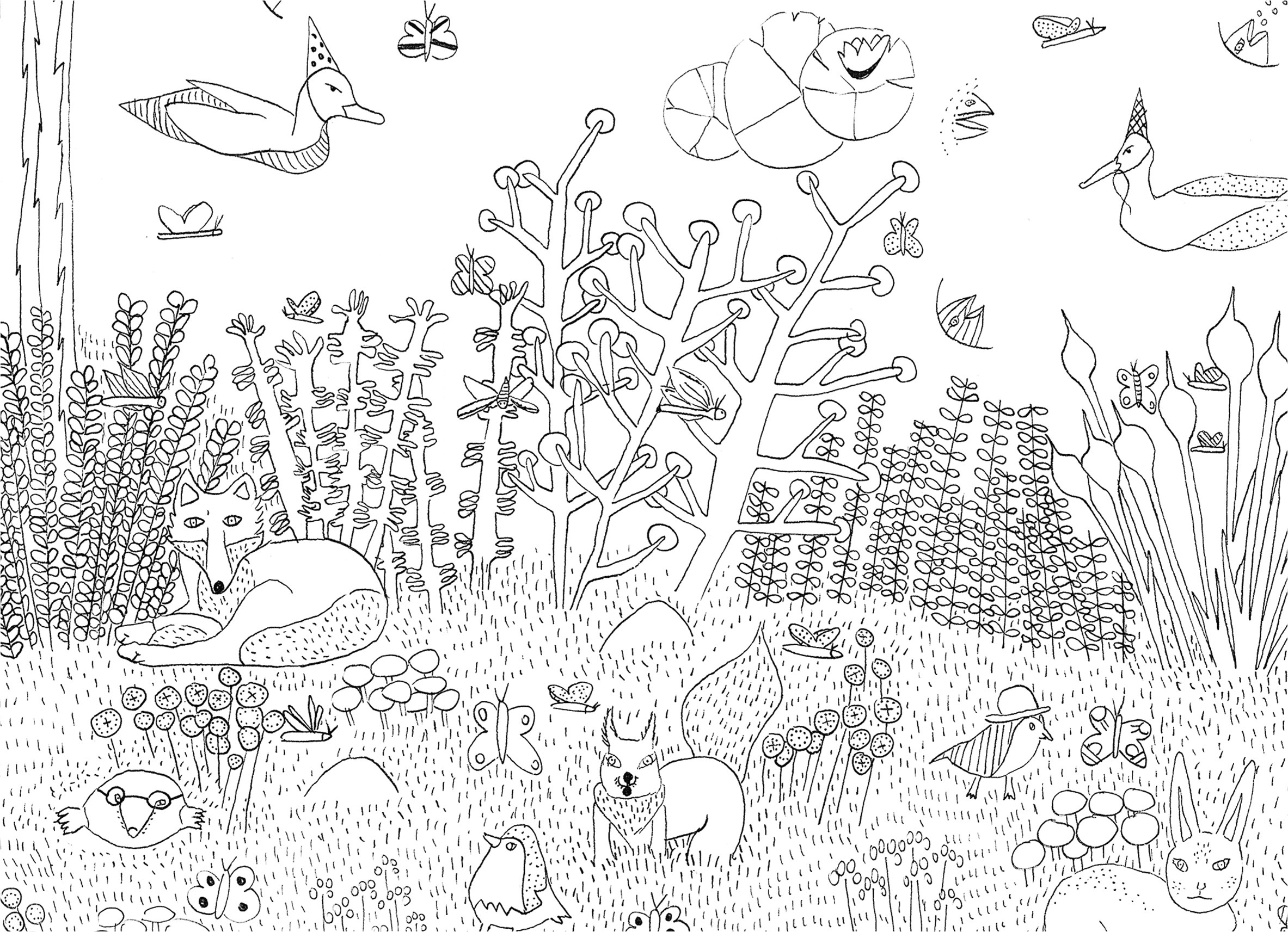 Coloriage à Imprimer Nature Unique Coloriage De foret A Imprimer