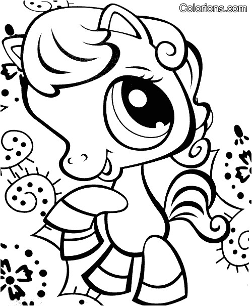 Coloriage A Imprimer Pet Shop Cheval Kleurplaat Petshop 2
