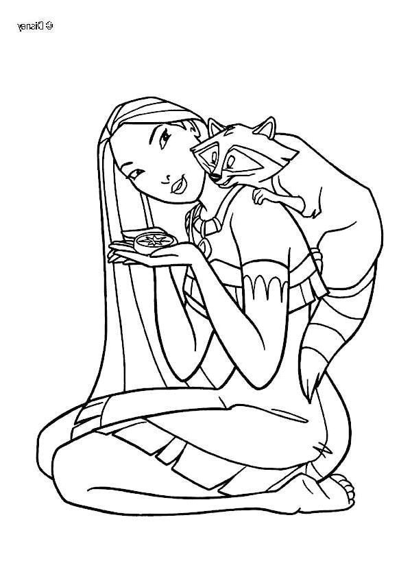 Coloriage à Imprimer Pocahontas Coloriage De Pocahontas à Imprimer