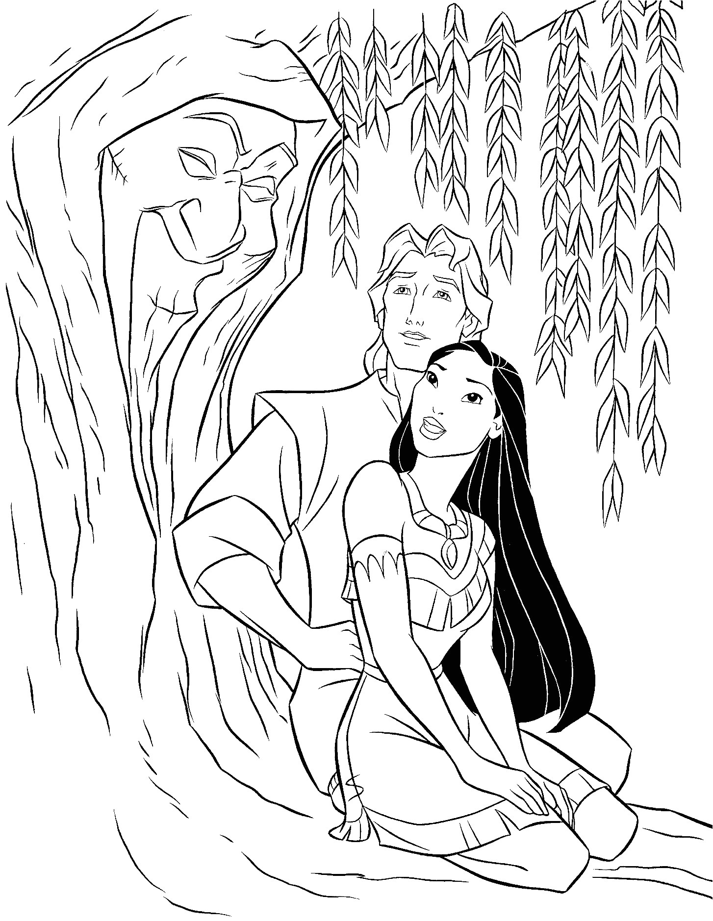 Coloriage à Imprimer Pocahontas Pocahontas 2 Coloriage Pocahontas Coloriages Pour Enfants