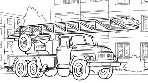 Coloriage à Imprimer Pompier Fire Engine Coloring Pages to and Print for Free