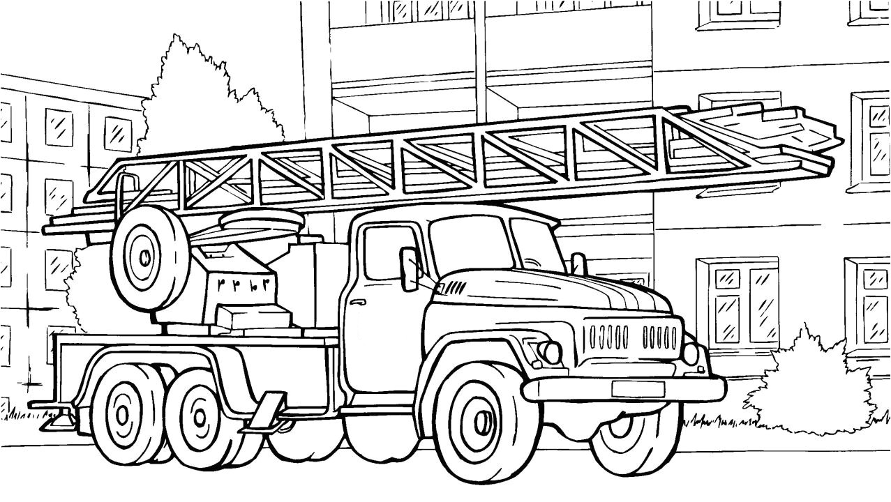 Coloriage à Imprimer Pompier Fire Engine Coloring Pages to and Print for Free