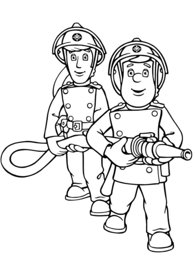 Coloriage à Imprimer Pompier Fireman Sam to Print Fireman Sam Kids Coloring Pages