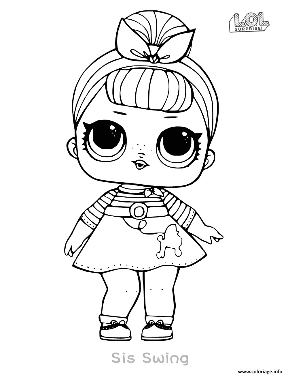 Coloriage à Imprimer Poupée Lol Coloriage Poupee Lol Surprise Doll Sis Swing Jecolorie