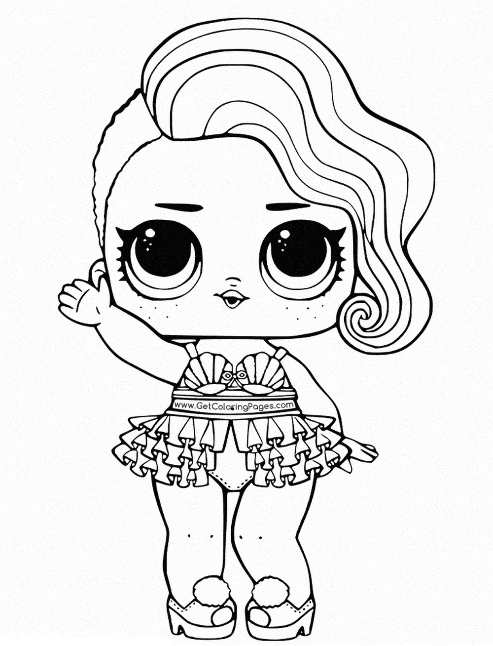 Coloriage à Imprimer Poupée Lol Coloriages Poupées Lol Surprise 80 Photos Noir Et Blanc