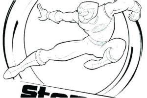 Coloriage A Imprimer Power Rangers Pages Colorier Pour Enfants Et Adultes — Une Grande