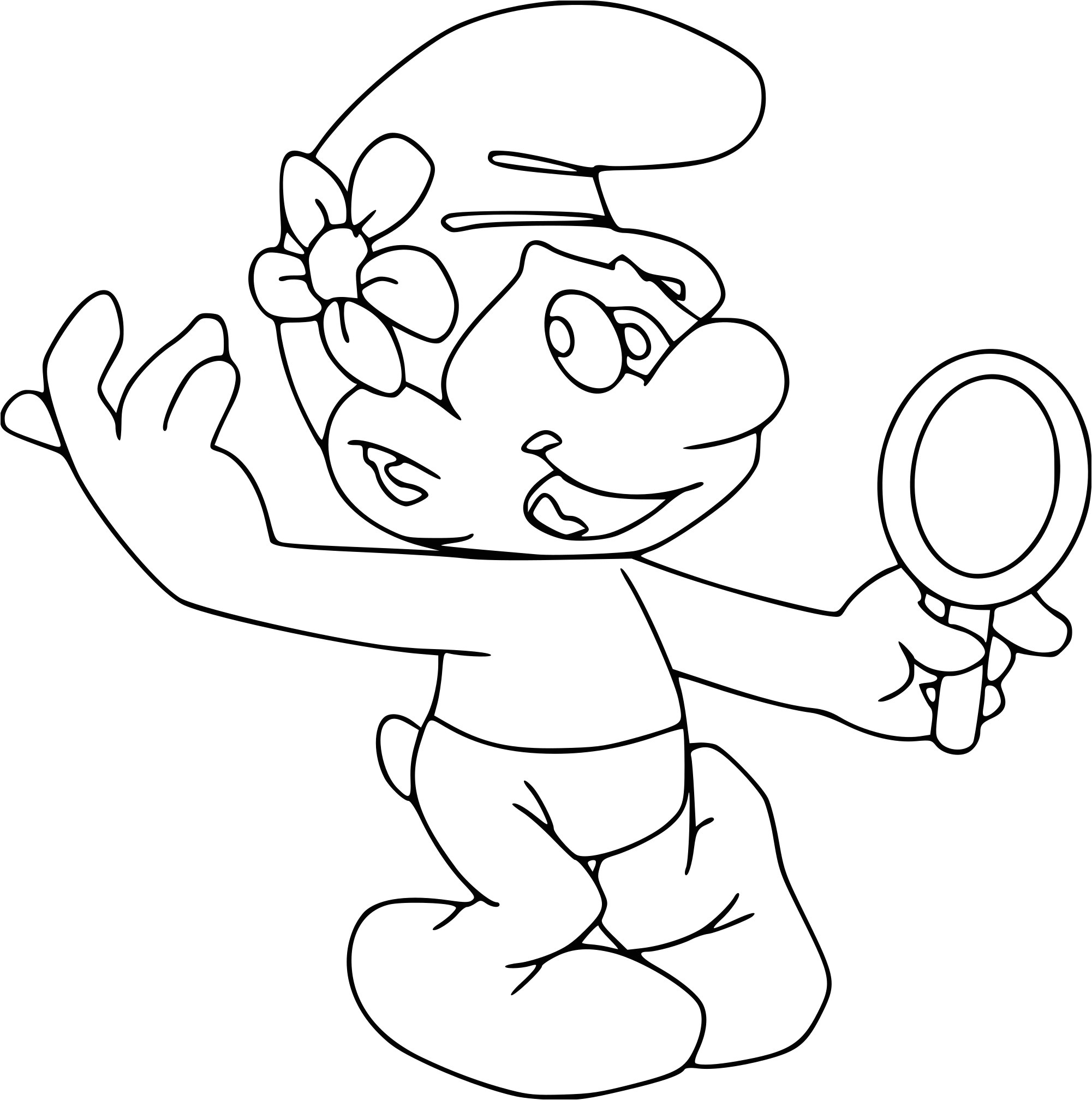 Coloriage A Imprimer Schtroumpfs Coloriage Schtroumpf Coquet à Imprimer Sur Coloriages Fo