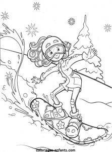 Coloriage à Imprimer Ski Coloriage Ski De Fond