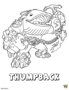 Coloriage A Imprimer Skylander Thumpback Est Un Coloriage De Skylanders