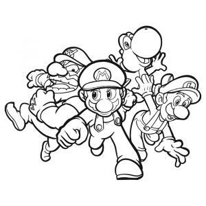 Coloriage A Imprimer sonic Et Mario Mario Luigi Az Coloriage