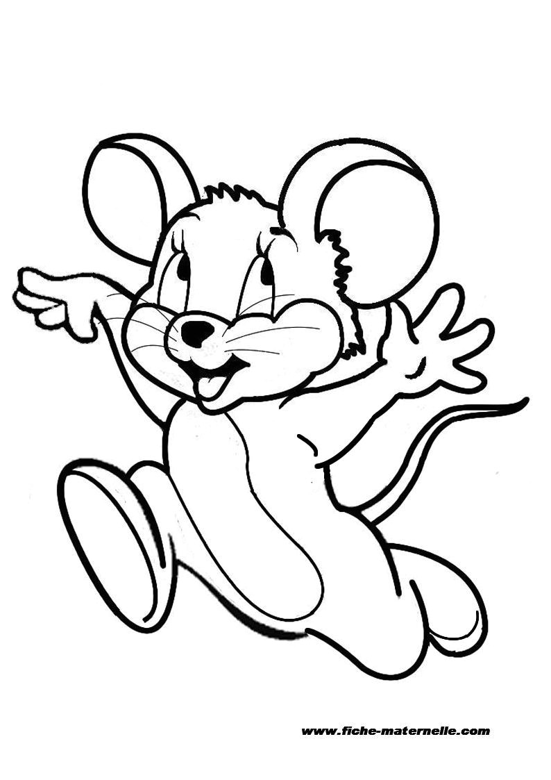 Coloriage à Imprimer souris souris 12 Animaux – Coloriages à Imprimer