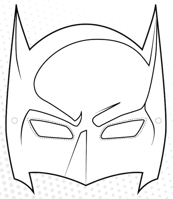 Coloriage A Imprimer Super Heros Coloriage Masque Batman Imprimer Enfants