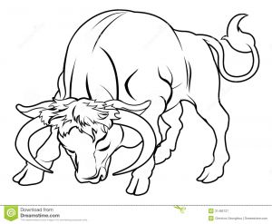 Coloriage à Imprimer Taureau Imprimer Taureau Colorier