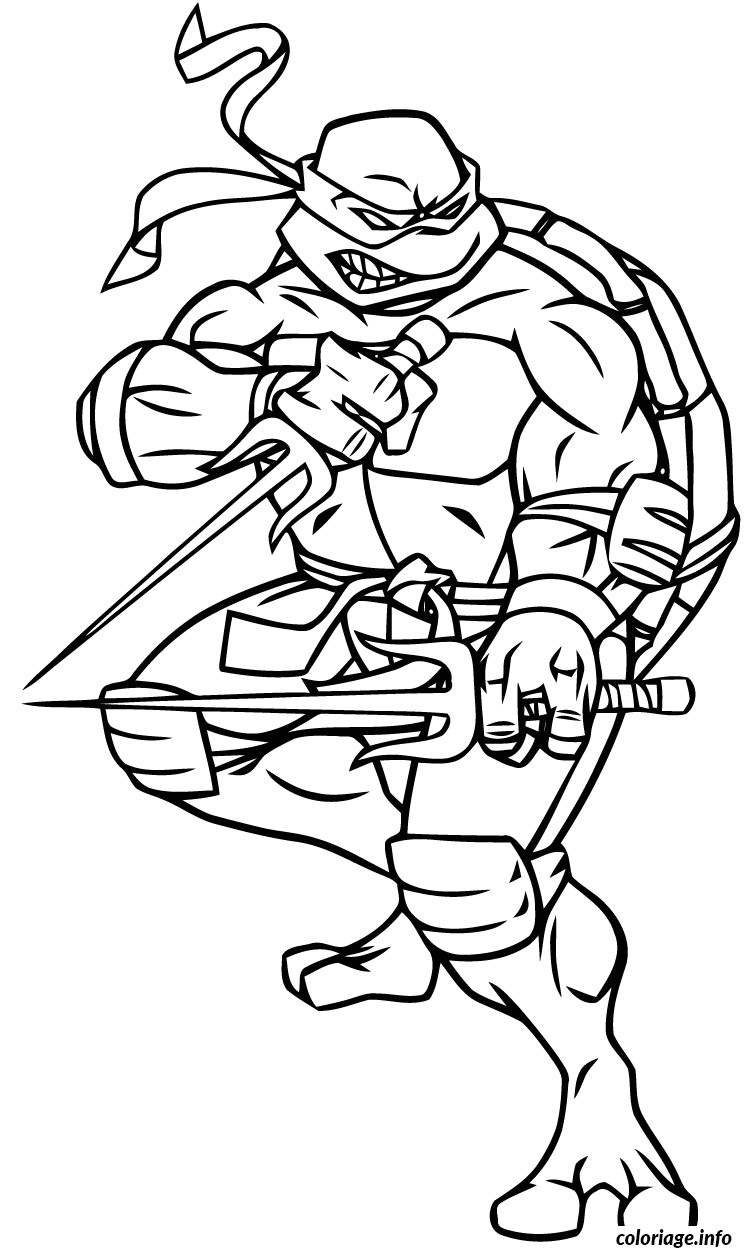 Coloriage A Imprimer tortue Ninja Coloriage tortue Ninja 18 Dessin