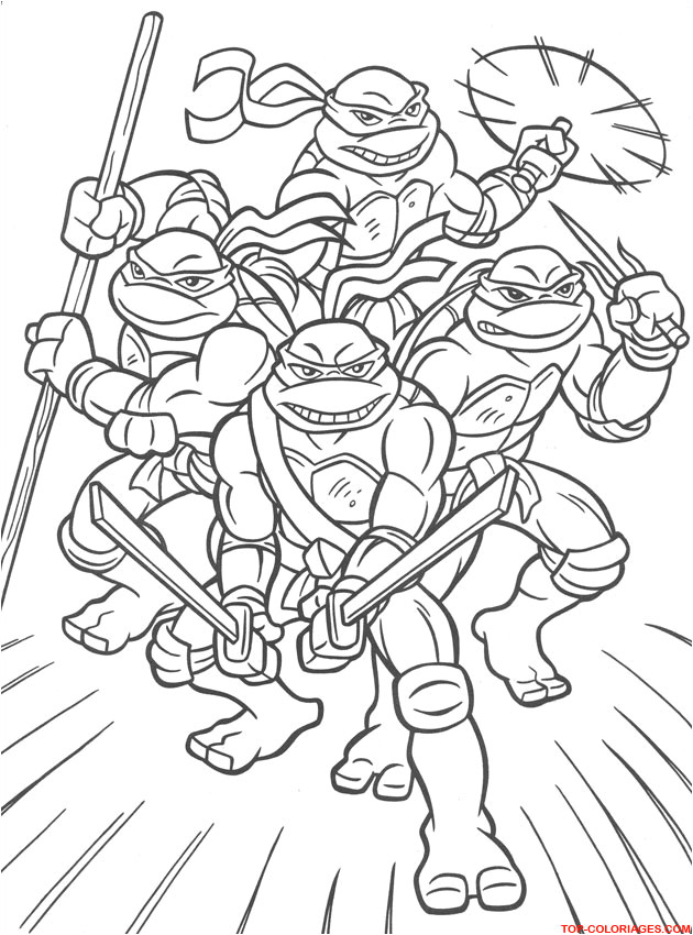 Coloriage A Imprimer tortue Ninja Coloriage204 Coloriages tortues Ninja