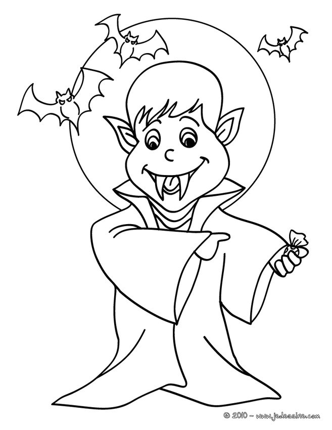 Coloriage A Imprimer Vampire Coloriages Coloriage Gratuit Vampire Fr Hellokids