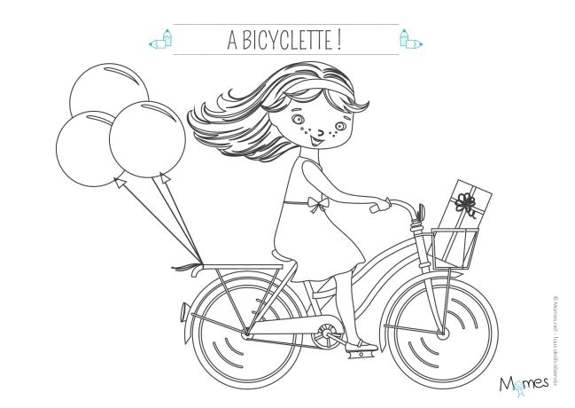 Coloriage à Imprimer Velo Coloriage La Bicyclette Momes