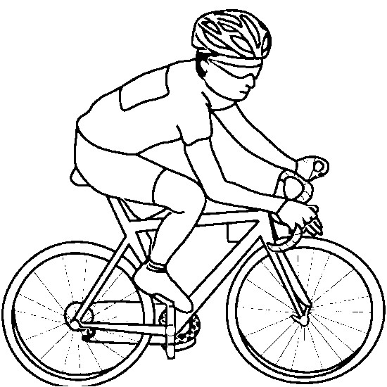 Coloriage à Imprimer Velo Dessin De Vélo Un Sprint Contre La Montre Coloriages De