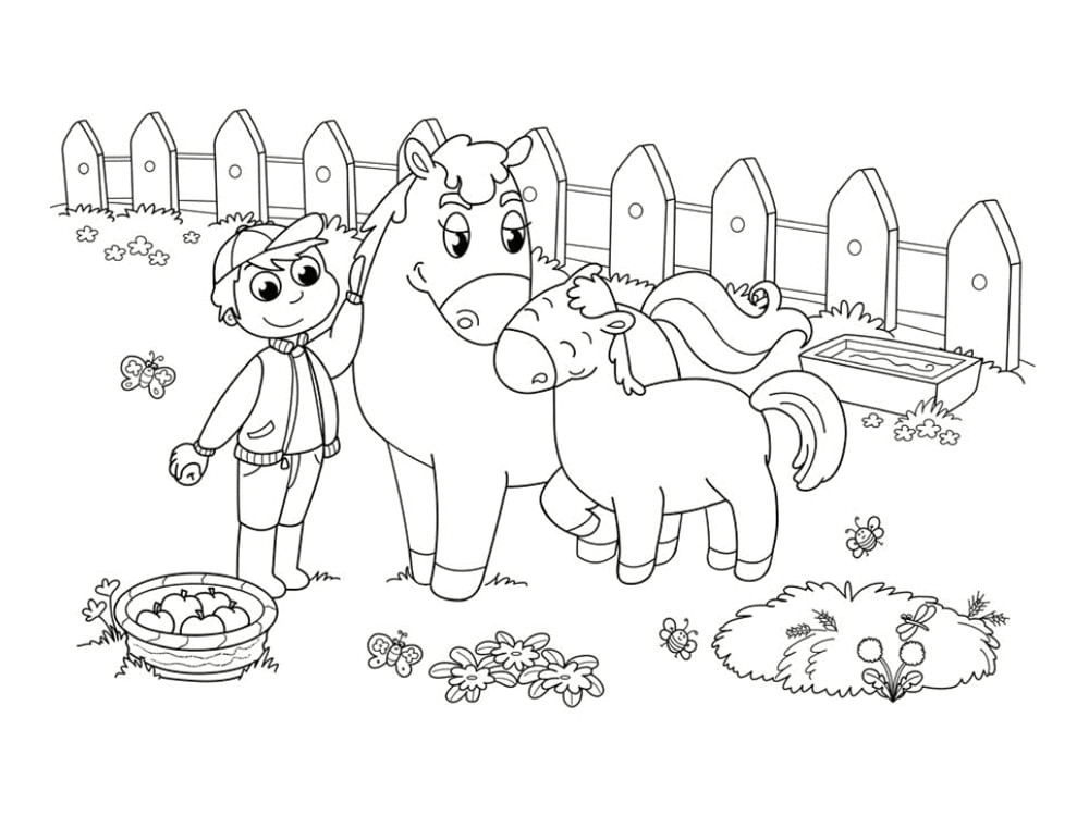 Coloriage à La Ferme Coloriage Ferme 20 Modèles à Imprimer