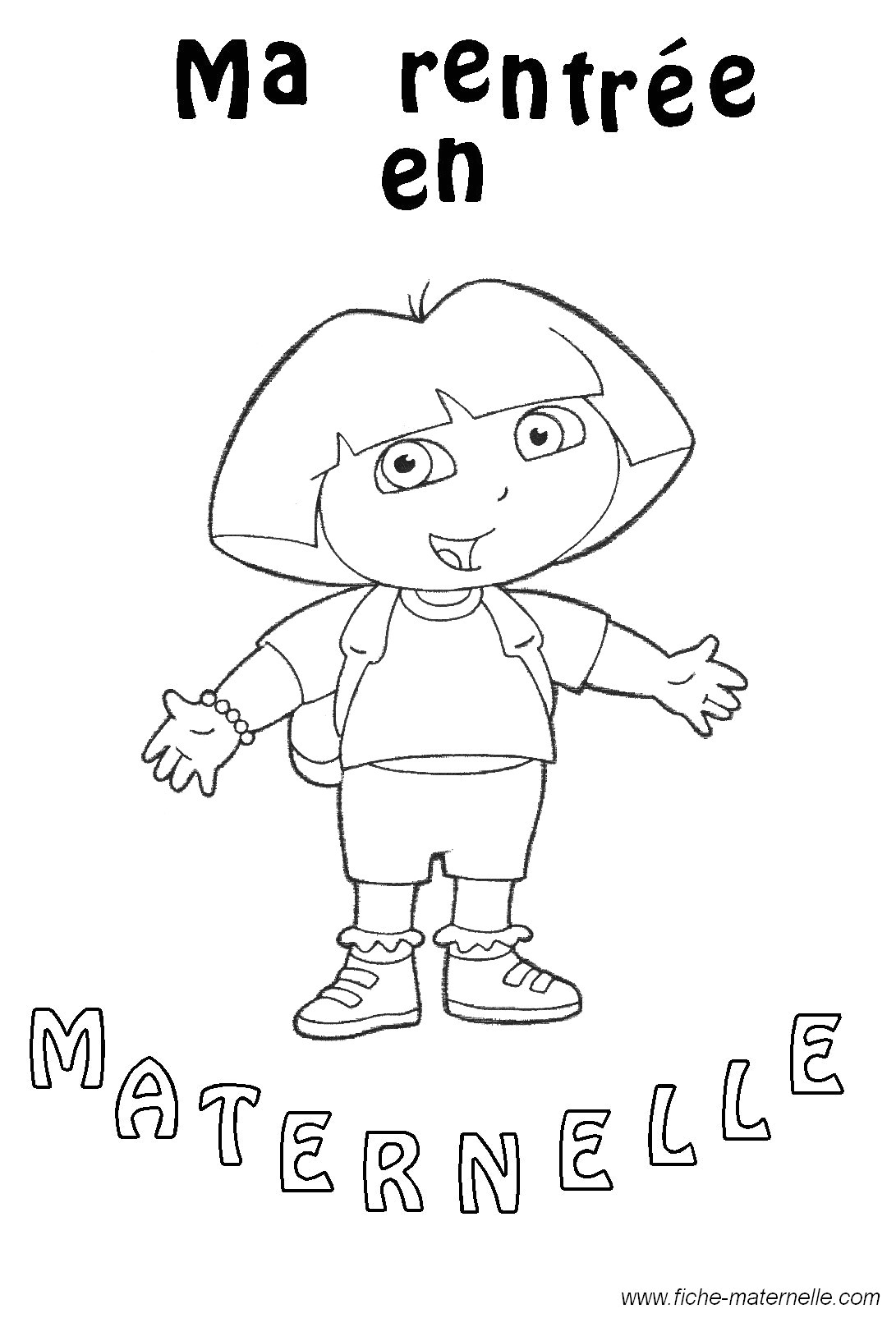 Coloriage à La Maternelle Maternelle Rentrée Des Classes Gs Et Ms