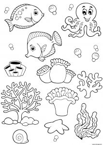 Coloriage A La Mer Unique Dessin A Colorier Et A Imprimer De Poisson
