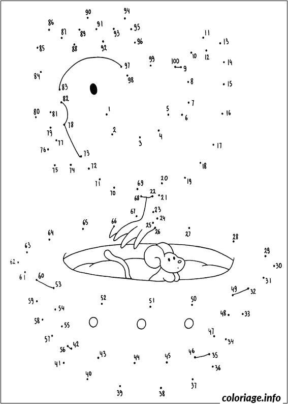 Coloriage A Point Gratuit A Imprimer Dessiner Une souris Facile