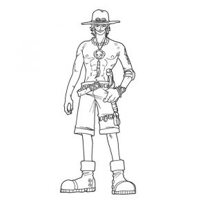 Coloriage Ace One Piece Coloriage De E Piece Ace