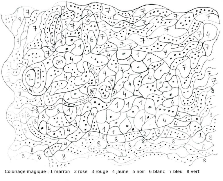 Coloriage Adulte à Imprimer Avec Code Couleur 95 Coloriage Avec Chiffre