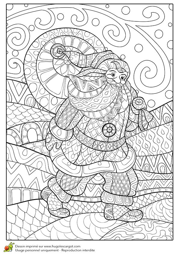 Coloriage Adulte Paysage A Imprimer Dessin De No L Facile   Reproduire