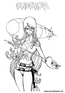 Coloriage Albator à Imprimer Coloriage Albator Emeraldas Une Femme Pirate A Imprimer