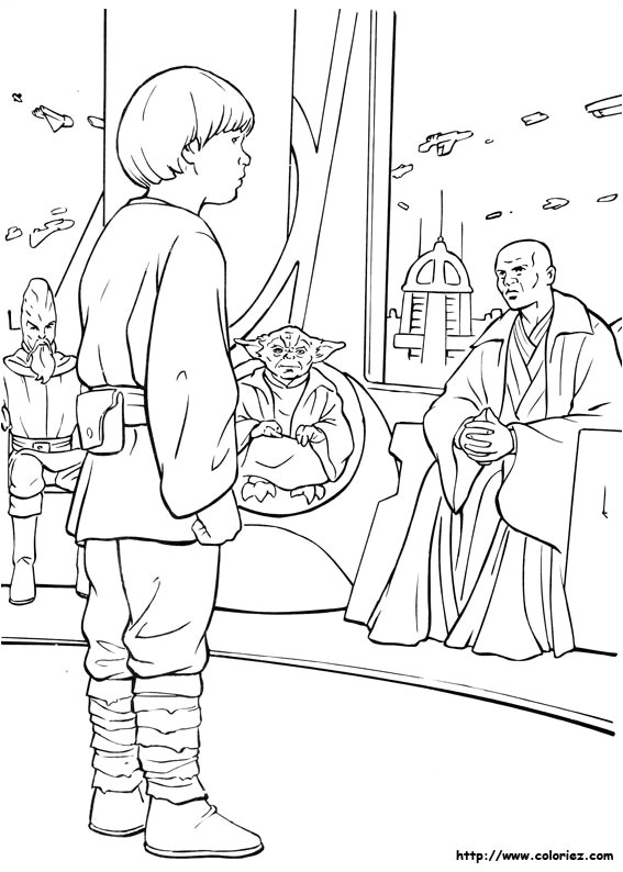 Coloriage Anakin Star Wars Coloriage Star Wars Le Jeune Anakin Skywalker