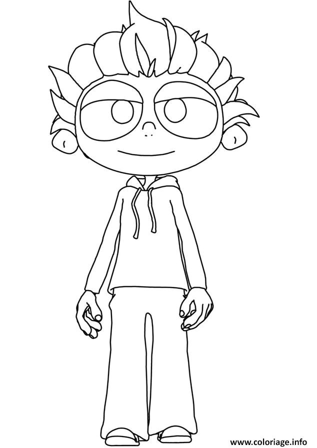 Coloriage Angelo La Débrouille Coloriage Angelo La Debrouille sourire Jecolorie