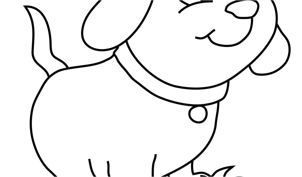 Coloriage Animaux De Compagnie Dessin De Chiot Trop Mignon