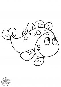 Coloriage Animaux Pour Petit Coloriage Poisson à Colorier Dessin à Imprimer
