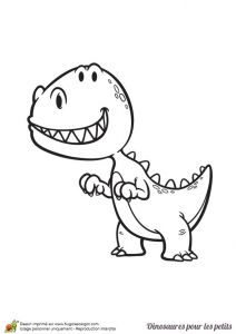 Coloriage Animaux Pour Petit Dessin Pour Enfant Coloriage D’un Petit Dinosaure T Rex